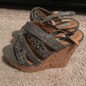 Not rated bling wedges size 6